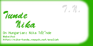 tunde nika business card